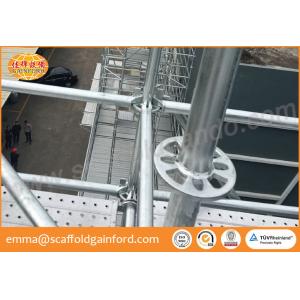 China Q235 hot dipped galvanized ring lock scaffolding system vertical level diagonal brace spigot base for project supplier