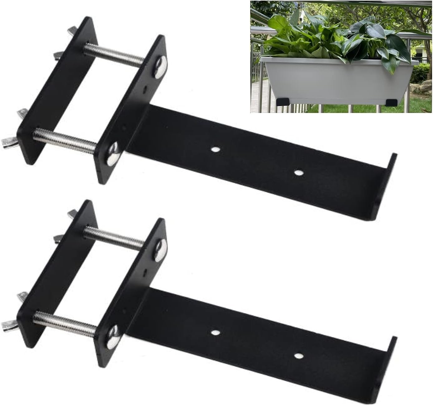 China Heavy Duty Window Flower Box Brackets with Durable Iron Planter Mounting Bracket wholesale
