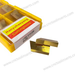 China CNC Grooving Insert with PVD Coating LFG4.5-V120N HYZ09, Suitable for Machining Mild Steel. wholesale