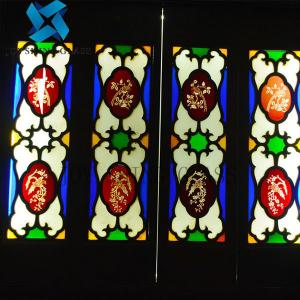 China Luxury Decorative Stained Glass Panels Crystal Art Glass For Door supplier