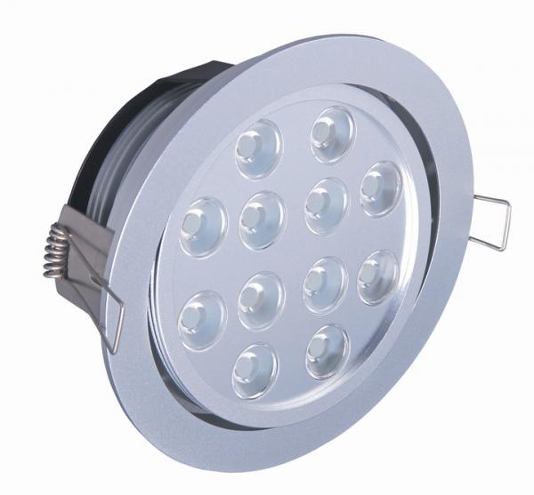 12W High Brightness ROHS Semi Commercial Indoor Led Recessed Ceiling Lighting