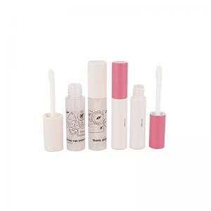 1.6g Frosted Cool Lip Balm Containers Tube With Beige Cap Lipstick Container Empty