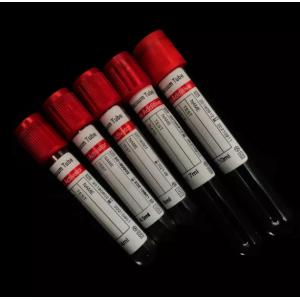 China PET Glass Vacuum Clot Activator Plain Tube With Clot Activator Red Top CE  ISO 13485 supplier