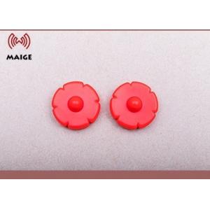 Red EAS Rfid Security Tag Three Balls Clutch Lock CE / ROHS Approved