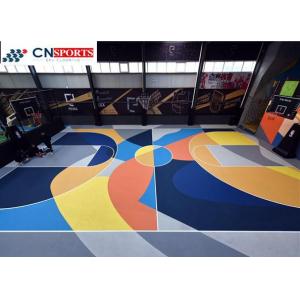 Soundproof SPU Flooring , IAAF Synthetic Basketball Flooring
