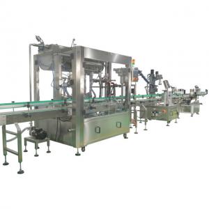 China Automatic 4 Heads Liquid Olive Oil Filling Machine for Sunflower Oil Guanhong Company supplier