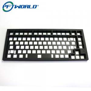China Custom Aluminum Keyboard Milling Parts with Black Oxidation Processing Services supplier