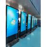 China 85 Inch Floor Standing Digital Signage Ir Sensor Lcd Android Touch Screen Kiosk Interactive wholesale