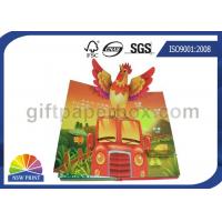 Custom Pop Up Book Printing Services / Children Reading Book Printing For 3D Book