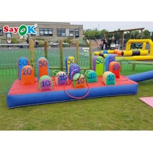Outdoor Inflatable Games Interesting Inflatable Hoopla Game Human Inflatable Ring Toss Games Photo Printing