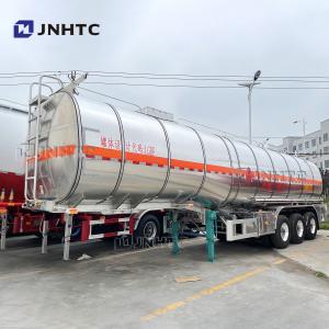 China 3 Axle 45000 50000 Liters Stainless Steel Milk Tanker Water Oil Tank Semi Truck Trailer supplier
