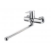 China 2 Hole Long Spout Bathtub Faucet 35mm Cartridge Bathroom Hot Water Mixer on sale