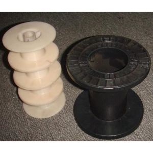 China Customized High Strength ABS/PP Black Plastic Molded Parts for Black Cable Reel supplier