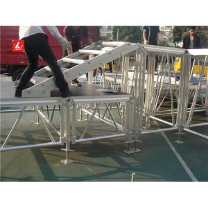 China Height Adjustable Aluminum Stage Platform / Stage Riser Strong Frame 0.4 - 1.8M supplier