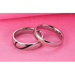 Stainless Steel Wedding ring, Couple Ring with silver color , Simple Design Ring