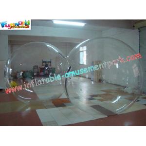 TPU Transparent Color Inflatable Zorb Water Ball For Swimming Pool , TIZIP Zipper