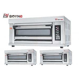 Industrial Commercial Kitchen Oven Double Deck Four Trays Gas Oven Baking Equipment