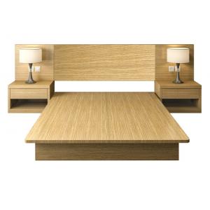 China Easy To Clean Commercial Hotel Furniture , E1 MFC Board Health Apartment Bed supplier