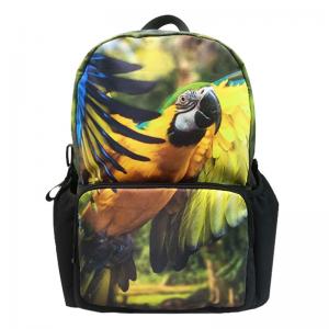 3D animal print pattern 17 inch backpack student personality fashion trend creative backpack