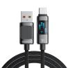 China 7A 最大 100W USB A to C Type C 充電ケーブル LEDライト付き ESSAGER ES-X58 wholesale