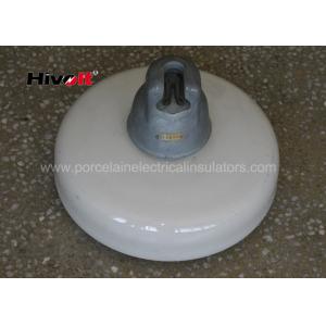 China 160KN Porcelain Suspension Insulator / White Porcelain Insulators With Zinc Sleeve supplier