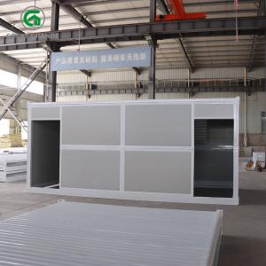 China Toilet Foldable Container Home Side Double Doors Double Shutters supplier