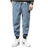 China Custom Clothing Factory China Men'S Casual Corduroy Trousers Long Pants With Drawstring on sale