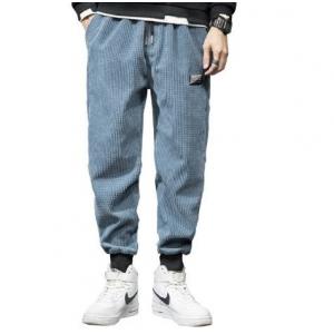 Custom Clothing Factory China Men'S Casual Corduroy Trousers Long Pants With Drawstring