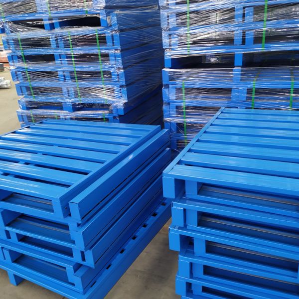 China Rust Resistance Warehouse Steel Pallet Double Face Customized Size For Forklift Access wholesale
