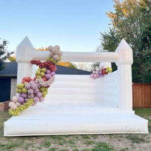 China Outdoor Inflatable Bounce House White Wedding Bouncer Inflatable Jumping Bounce House supplier