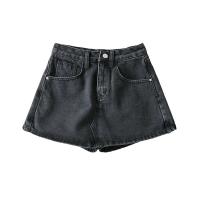Summer New Anti-Slip Broad Leg A-Line Skirt High Waist Denim Shorts Women