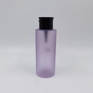 Purple Matte Plastic Cosmetic Bottles 300ml 350ml 400ml Make Up Remover
