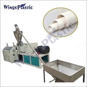 CPVC UPVC HDPE 20-110mm Water Pipe Electric Wire Tube Single / Double Screw Extruder Machine