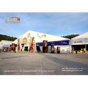 China Aluminum Frame Outside Party Tents With Clear PVC Roof Cover / Big Commercial Tent supplier