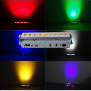 9x18w Uv 6 In1 Led Stage Light Battery Powered Led Par Cans 6CH/10CH