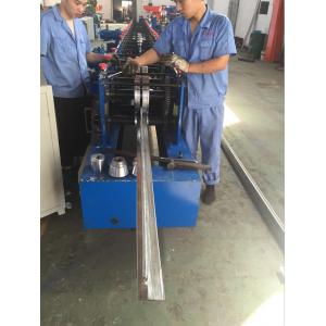 Rolling Speed 12 - 15m/min Fly Saw Cutting Metal Shutter Door Roll Forming Machine PLC Control System