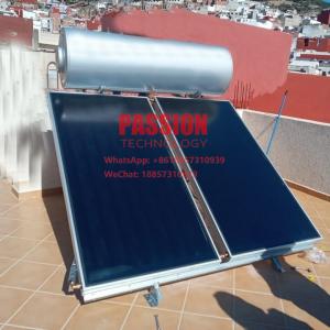 300L Pressurized Flat Plate Solar Water Heater Blue Solar Thermal Flat Collector 250L Flat Panel Solar Water Heater