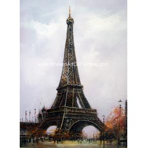 Impression Style Eiffel Tower Oil Painting On Canvas 50x60 Cm Home Decor
