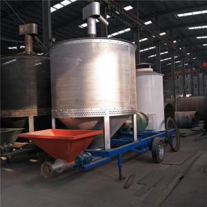 Mobile Green Grain Drying Machine 3.8m3 -18M3 Silo Volume