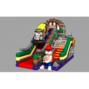 Pirate Theme Amusement Park Inflatable Playground Bouncy Castle Water Slide