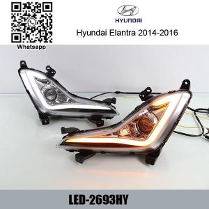 Hyundai Elantra 2014-2016 LED DRL day time running lights driving daylight