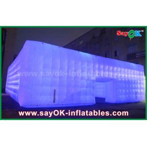 China Promotional Imflatable Camping Cube Tent with Led Light for Event Party supplier
