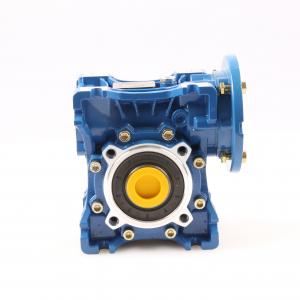 Blue Color Power 60W Worm Gear Gearbox Hollow Shaft Gear Motor