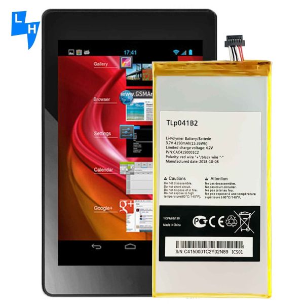 China 高容量 オリジナル 1 1 リチウムイオンポリマーバッテリー TLP041B2 アルカテル EVO 7 4150mAh wholesale