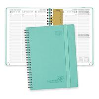 China Week-To-Week Student Planner 22-23 Green 8.75'' x 6.5'' With Vertical Layout FSC 100 GSM Ivory Paper on sale