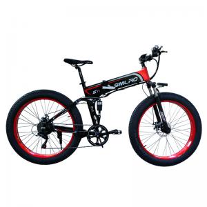 China Max Speed 35 Km / h 500 Watt 26 Inch Folding Fat Tire Electric Bike with Full Suspension supplier