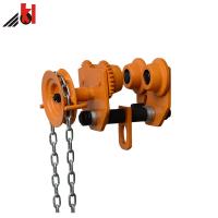 China 1 Ton Crane Lifting Monorail Push Beam Trolley With Hand Chain on sale
