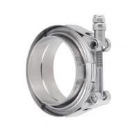 China Male Female 304 Stainless Steel Pipe Fittings Flanged V Band Clamp on sale