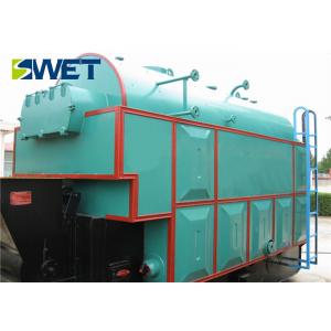 15T Longitudinal Chain Grate Steam Boiler 150℃ Exhaust Temperature