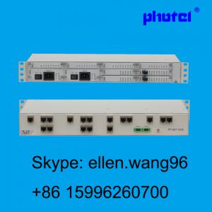 China la voix de 30 canaux/données au-dessus de l'équipement de télécommunication optique de fibre de PCM Mux E1 de fibre, 30 creusent des rigoles FXS FXO 4WEM RS232 supplier